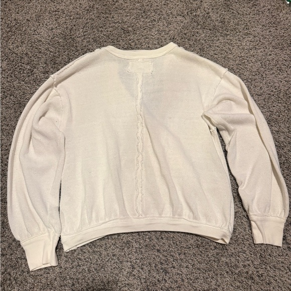 Free People Anyway Long Sleeve XS Top in Gardenia - Picture 6 of 6